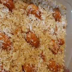 A picture of Dodh ka halwa.