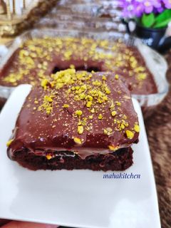 صورة لوصفة كيك الشوكولاتة الباردة بدون كريمة