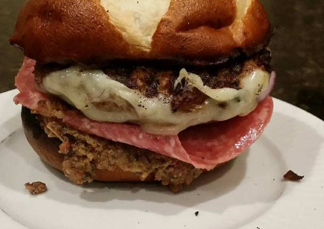 Brad's muffelletta burger