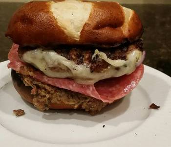 Update, Make Recipe Brads muffelletta burger Very Delicious