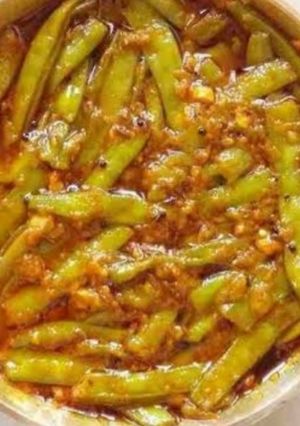 A picture of Guar shahi sabzi.