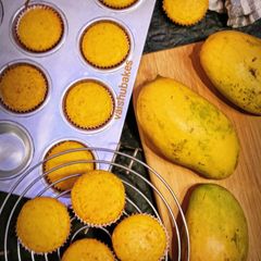 A picture of Mango Muffins (Eggless).