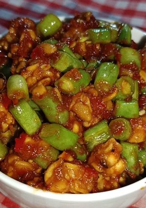 Foto resep 26.Oseng buncis tempe