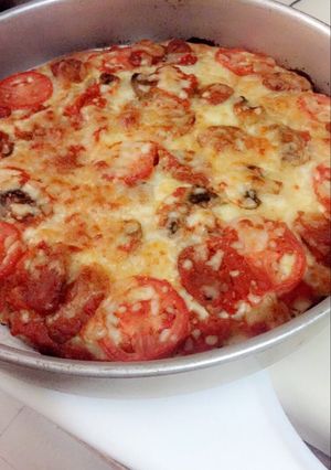 Una foto de Pizza casera