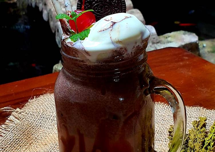 Recipe: Delicious Milk Shake Oreo Chocovanila