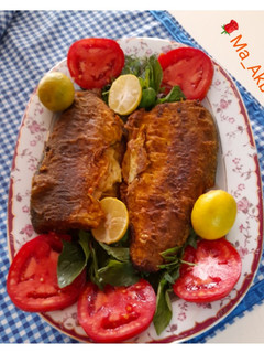 عکسی از دستور ماهی سرخ شده پر کالری