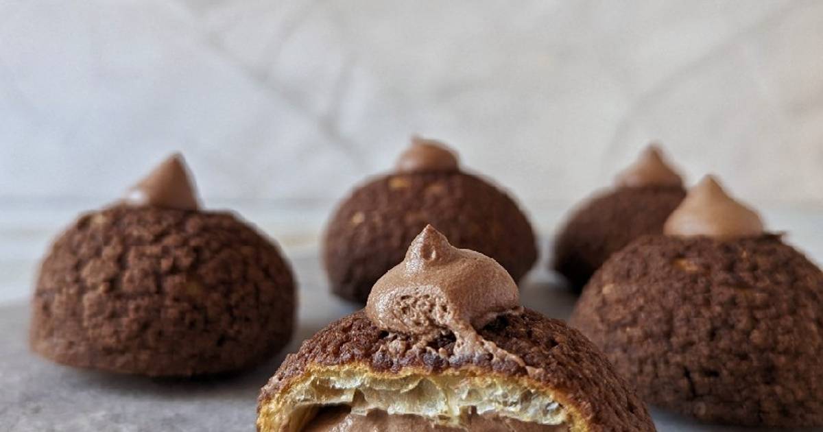 Resep Choux Au Craquelin (Chocolate And Salted Caramel) Oleh Vita ...