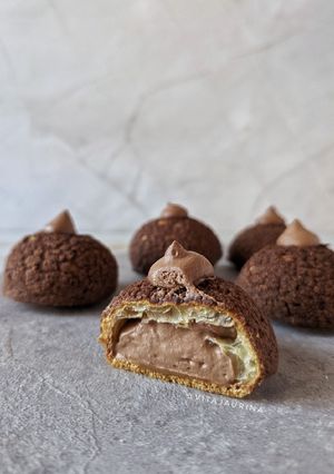 Foto resep Choux au Craquelin (Chocolate and salted Caramel)