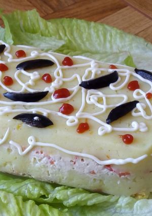 Una foto de Causa rellena a mi estilo