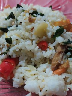 Foto resep Nasi goreng putih ayam daun katuk