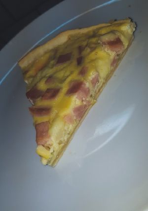 Una foto de Tarta de jamón y queso