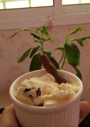صورة لوصفة آيس كريم بمكونين 😍👍