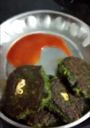 A picture of Hara hara kabab.
