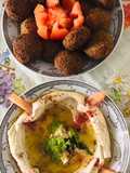 Hummus and Falafel Appetizer