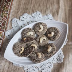 A picture of Chocolate cornflakes peda.