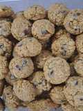 Oatmeal Choco Raisin Cookies Almond