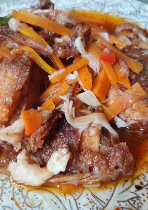Foto resep Asam manis nila jamur