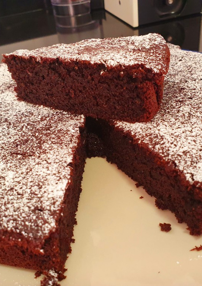 Una foto de Tarta de chocolate sin gluten #BBB