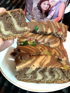 A picture of Zebra cake.