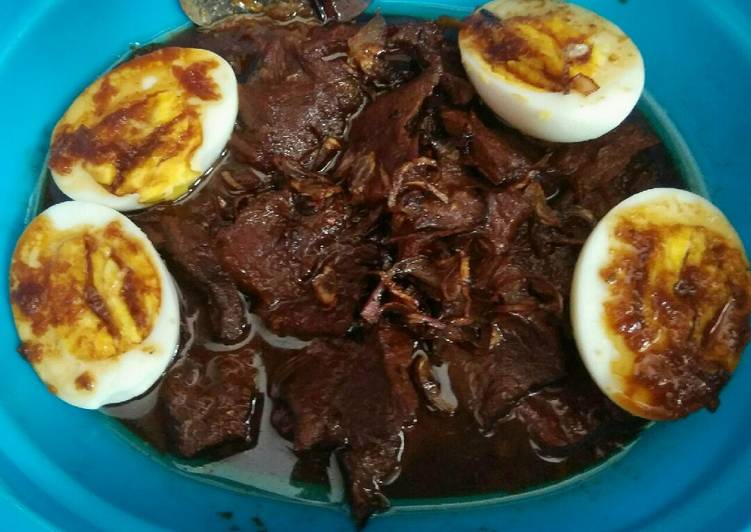 Semur Telur Daging Enak,Mudah, Praktis