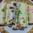 Dadar gulung polkadot pisang coklat keju