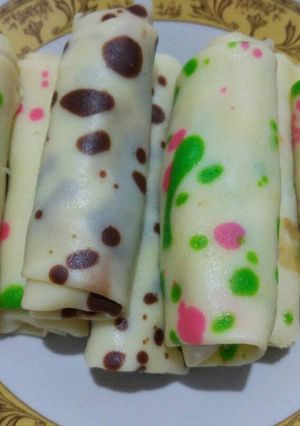 Foto resep Dadar gulung polkadot pisang coklat keju