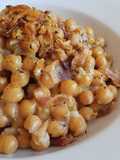Garbanzos a la "carbonara"
