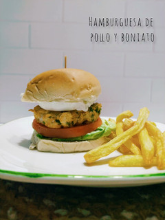 Una foto de Hamburguesa de pollo y boniato en Essen
