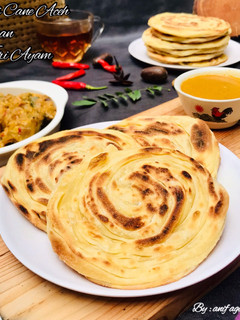 Foto resep Roti Cane Aceh/ Roti Maryam dengan Kari Ayam