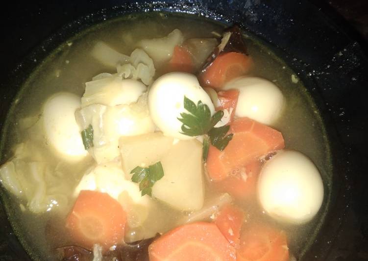 Sop telor puyuh Sop telor puyuh