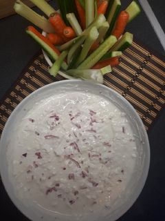 Joghurtos-túrós mártogatós recept fotója