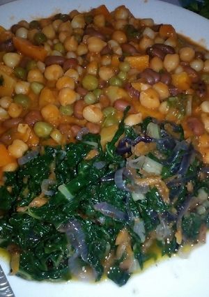 A picture of Githeri (Vegetable).