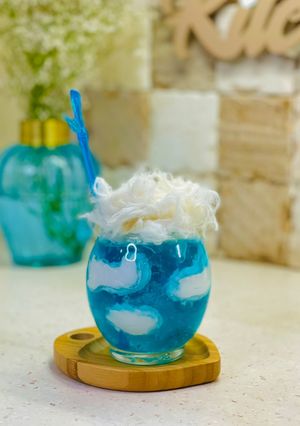 عکسی از دستور ژله ابری