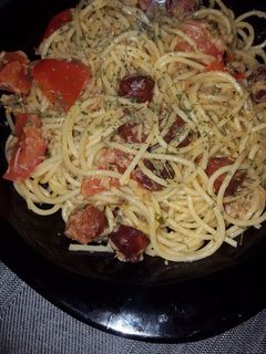 Una foto de Spagettis especiales