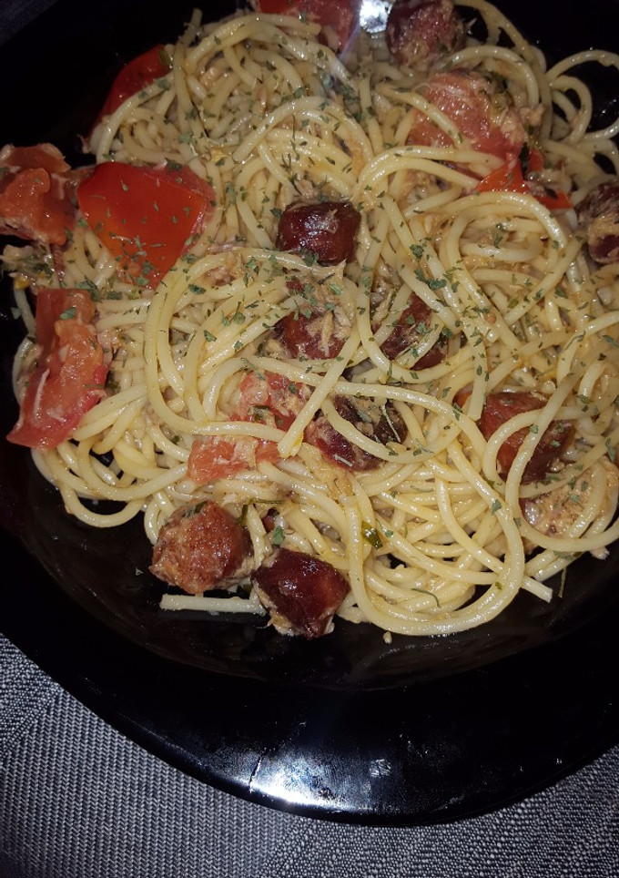 Una foto de Spagettis especiales