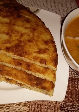 صورة لوصفة كسرة باللوبيا من يدين ماما جات روعة 😍😍