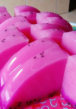 Foto resep Pudding Naga susu