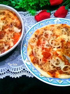 Foto resep Beef black pepper Pizza