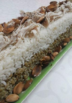 صورة لوصفة فريكة ورز مع الدجاج