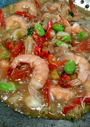 Foto resep Udang cah tauco dan pete