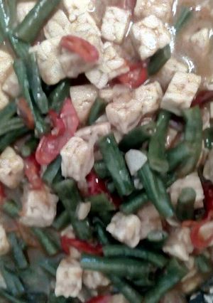 Foto resep Tumis tempe dan kacang panjang