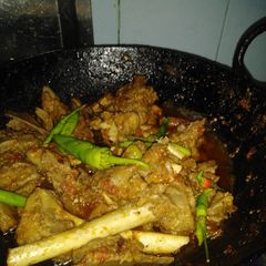 A picture of Mutton karahi.