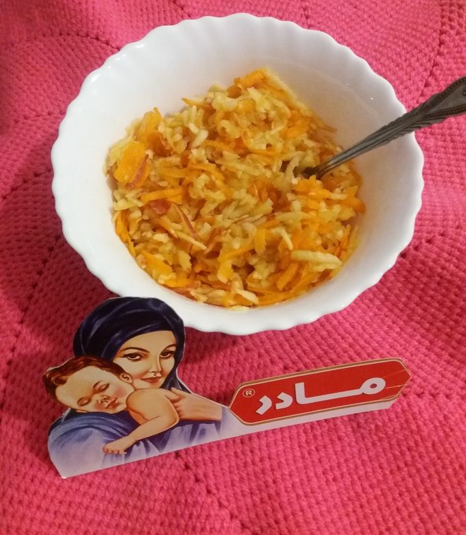 عکسی از دستور فالوده سیب و هویج (لطفا حتما متن خوانده شود)