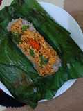 Nasi (Merah) Bakar Ayam Suwir