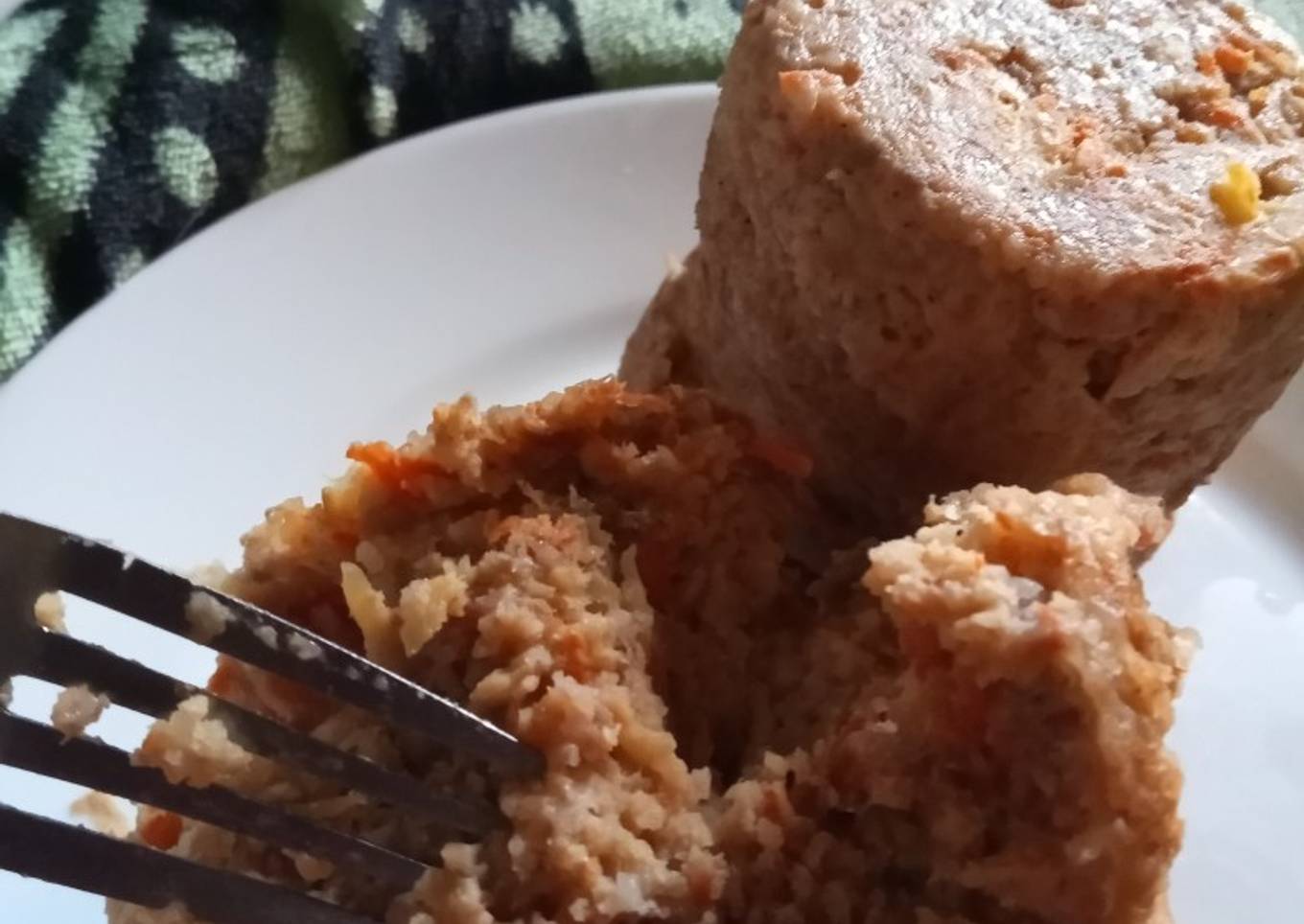 Queque saludable en microondas