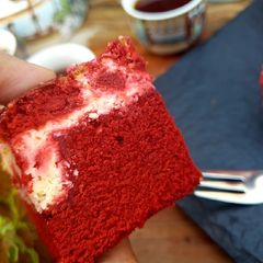 Red velvet brownie A picture of Red velvet brownie.