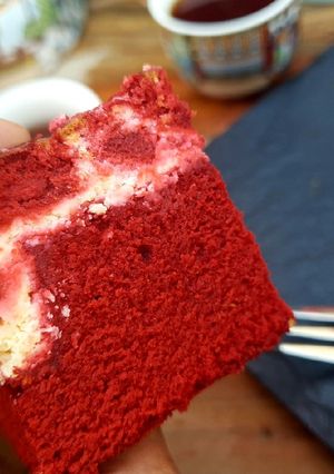 A picture of Red velvet brownie.