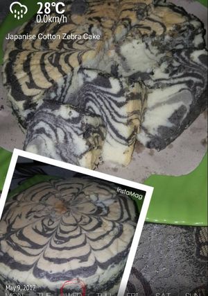 Foto resep Japanise cotton Zebra cake