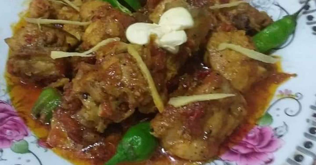 Dhaba Style Chiken Karahi Recipe by Sumbul Qureshi - Cookpad