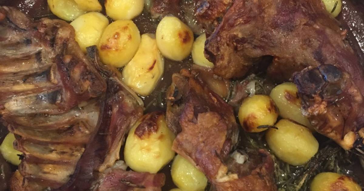 Cordero asado en casa Receta de J Ignacio C B- Cookpad
